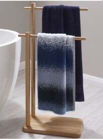 Resim Çok Amaçlı Ayaklı Kurutmalık Ve Havlu Standı - Doğal Ahşap 