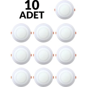 Resim Hero LED 10'lu Paket 3+3 Watt Slım LED Panel Çift Renkli LED Panel 