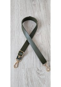 Resim Deri Ayarlı Çanta Askısı Haki 