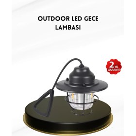 Resim Zero Land Mtxdpn Taşınabilir Retro Çam Konisi Kamp Lambası Gece Işığı Su Geçirmez 