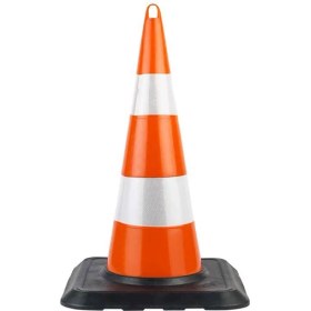 Resim Fm Trafik 75'lik Kırılmaz Trafik Konisi (Çift Reflektifli) Ağırlıklı 