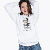 Resim Esprili Edison Tasarımlı Kapşonlu Kadın Sweatshirt 