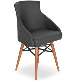 Resim Bubuhome Colinca Ofis Ahşap Ayaklı Misafir Bekleme Koltuğu 