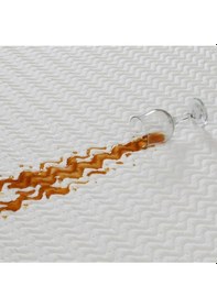 Resim Kapitoneli Sıvı Geçirmez Kaliteli Yatak Koruyucu Fıttedli Alez Beyaz 