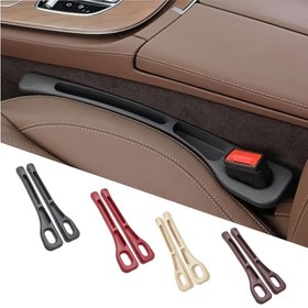 Resim 2 adet Araba Koltuk Aralığı Depolama Şeritleri (Usta ve Yardımcı Pilot), 4 Renkli Araba Koltuk Aralığı Doldurma, Drop Stop Araba Koltuk Aralığı Doldurma, Telefon, Anahtar ve Kulaklık Tutucu ile Araba Koltuk Aralığı Düzenleyici, Koltuk Konsol Aralığı Blokeleme, Çoğu Araba için Evrensel Uygun 