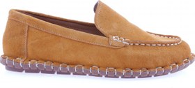 Resim DGN Kadın Dikiş Detaylı Loafer Ayakkabı Turuncu Süet 71432110 