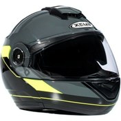 Resim Zeus ZS-3050 Grey Be7 Fluo Yellow Kask 