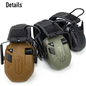 Resim Earmor M300A Elektronik Atış Kulaklığı Kulak Koruması Black Siyah M300A-CB 