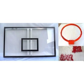 Resim Adelinspor Basketbol Panya Seti 90x120 10 MM Akrilik Cam Hidrolik 