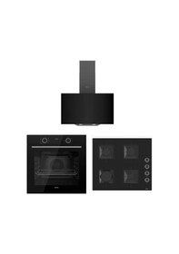 Resim Ferre Fryart XE63CS - SS205 -D063 Siyah Ankastre Set 