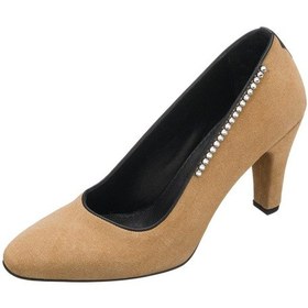 Resim 40-41-42-43-44 Numara Ays7986 Kum Süet Deri Topuklu Özel Seri Kadın Stiletto Bej 