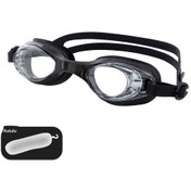 Resim Su Geçirmez Yüzme Gözlüğü Çocuk Yetişkin Evrensel Silikon Yüzme Gözlüğü Siyah - Şeffaf 