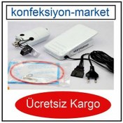 Resim 130W Aile Ev Tipi Dikiş Makine Motoru ve Pedalı-Beyaz Renk Motor-Pedal-Kayış-2 Adet Kömür Fiyata Dahil-Ücretsiz Kargo