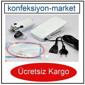 Resim 130W Aile Ev Tipi Dikiş Makine Motoru ve Pedalı-Beyaz Renk 