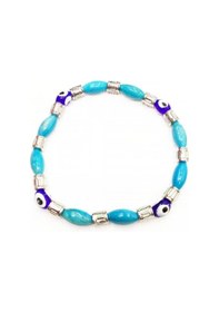 Resim Oriental Kuyumculuk Jewellery Mavi Taşlı Bileklik Açık Mavi 