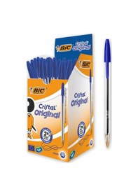 Resim Bıc Cristal Medium Tükenmez Kalem Mavi 50'li 