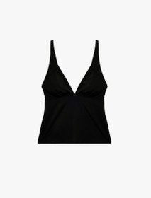 Resim V Yaka Askılı Tankini Bikini Üstü 
