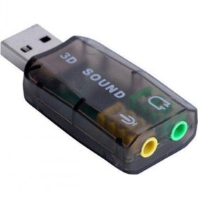 Resim Usb Ses Kartı Kulaklık Mikrofon Çevirici 