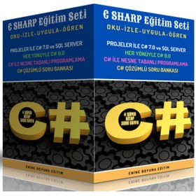 Resim Enine Boyuna Eğitim C Sharp Eğitim Seti (4 Süper Kitap) 