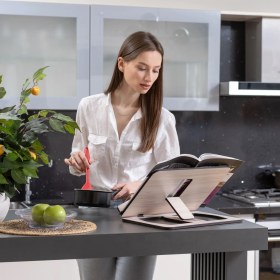 Resim Vigo Wood Ahşap Büyük Boy Kitap Okuma Standı 