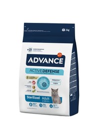 Resim Advance Sterilised Hindi Etli Kısırlaştırılmış Yetişkin Kedi Maması 3 KG 