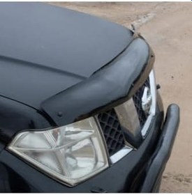 Resim ferrous autoaccessories Nissan Navara ile Uyumlu ile Uyumlu Ön Kaput Koruyucu Rüzgarlık 2006 2015 