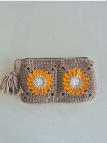 Resim Amigurumi Çanta - Cüzdan Acı Kahverengi 