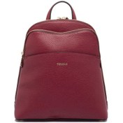 Resim Bordo Deri Kadın Sırt Çantası - S1SR00079802-M71 