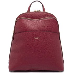 Resim Bordo Deri Kadın Sırt Çantası - S1SR00079802-M71 