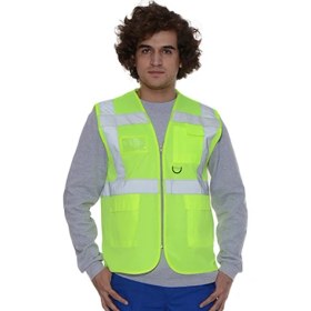 Resim Formteks Reflektörlü Mühendis Yelek Yeşil 