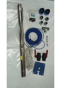 Resim Impo Sk 404/14 1,5Hp Krom Başlıklı 30 Mt Yassı Kablolu Ve Panolu 60 Mt Halatlı Çift Vanalı Akıtma Başlıklı Monofaze Takım Dalgıç Pompa 