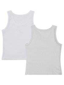 Resim Civil Boys Beyaz-Gri 2-10 Yaş Erkek Çocuk 2'li Atlet - Standart / 10-11 Yaş 