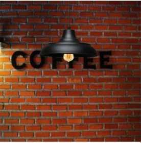 Resim Useful Siyah Metal Retro Tarz Sarkıt Mutfak Avize Ofis Aydınlatma Depo Sarkıt Siyah 