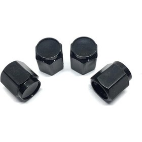 Resim Altıgen Sibop Kapağı 4'lü Parlak Siyah 