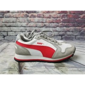 Resim Puma St Runner L Jr 359087 01 Gri Kırmızı Gri - Kırmızı 