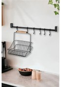 Resim Retro Mutfak Seti Askılı ve Sepetli Askı ve Kanca 