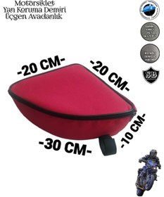 Resim SEVBAGS Motosiklet Yan Koruma Demiri Üçgen Avadanlık Çantaları 