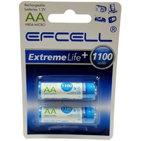 Resim Efcell AA 1.2V 1100mA NiMh Şarjlı Kalem Pil 