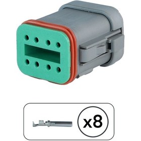 Resim Dt06-8s Erkek Konnektör 8 Pin Kablosuz 