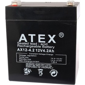 Resim Atex Plus 12V 4.2 Ah Bakımsız Kuru Akü 
