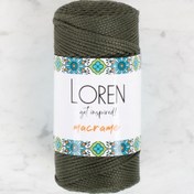 Resim Loren Macrame Asker Yeşili El Örgü İpi - RM 0195 - 34337 