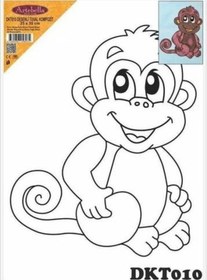 Resim Dkt010 Desenli Tuval Kompozit Boyama 25x35 Cm 