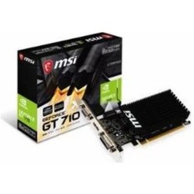 Resim MSI Uyumlu GEFORCE GT710 2GD3H LP 2GB DDR3 64BIT 1XVGA 1XHDMI 1XDVI EKRAN KARTI 