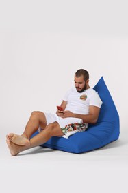 Resim earmut Piramit Armut Koltuk Mavi 