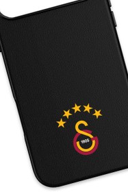 Resim Galatasaray 5 Yıldız Arma Deri Magsafe Telefon Kılıfı - iPhone 17 Pro 