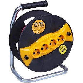 Resim Meridyen 4lü Grup Makaralı Uzatma Kablo 3x1.5 20mt 