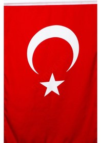 Resim Türk Bayrağı 30x45 Cm Alpaka Kumaş-sopalı-100 Adet 30 X 45 Cm 