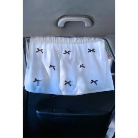 Resim Cherila Bebekler Için 4 Mevsim Güneşlik ve Koruyucu Tüm Araçlara Uygun Araba Perdesi (2 Adet) 