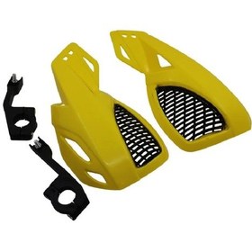 Resim Cloudstore Sarı Honda Suzuki Kawasaki Yamaha Scooter Dirt Bike Atv 7/8" 22mm Motosiklet El Koruyucu 