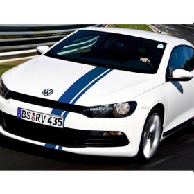 Resim Ofsetli Yarış Şeridi Kaput Şerit Araba Stickeri Universal 122X15 